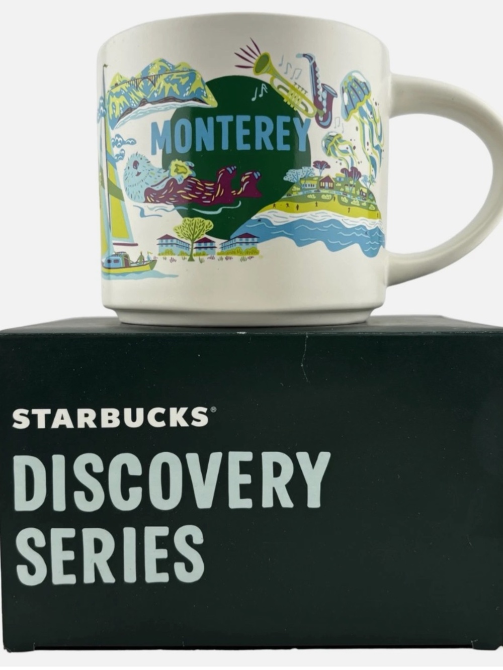 Starbucks Monterey Jazz Aquarium Otter Carmel Ocean Mug NEW